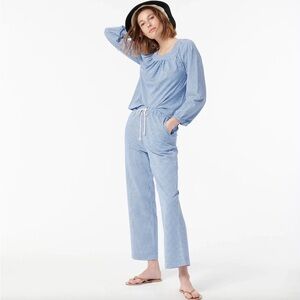 Pink J Crew Matching Cotton Top and Bottom set. Perfect for vacation !